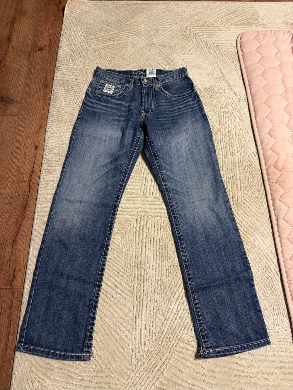 Cinch Men's Medium Blue Straight Leg Jeans